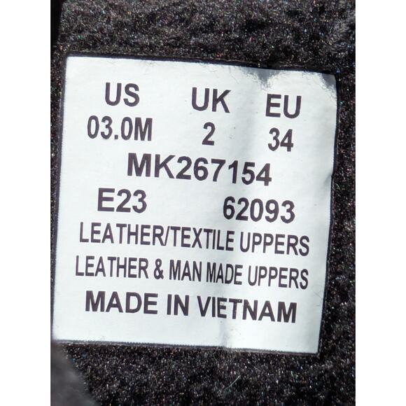 Unisex Kids Merrell Snow Boots Snow Ridge Sz 3 Medium Black Grey Warm Insulated - Picture 8 of 8